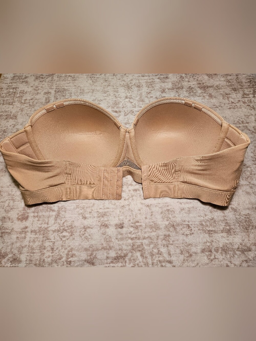 Cacique Beige Convertible Strapless Bra